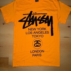 Stussy Yellow World Tour Tee